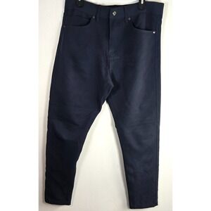 Leg3nd Men Medium Casual Athletic Pant Navy Blue Comfort Stretch Athleisure Golf